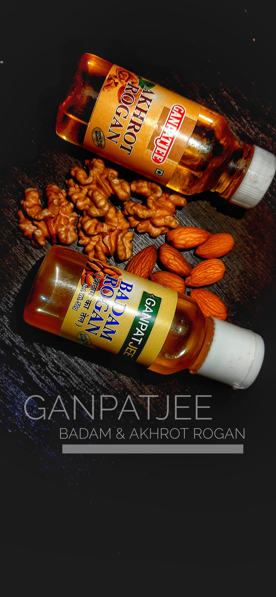 Ganpatjee Akhrotgiri Walnut Oil, 50g | 100% Natural and Pure