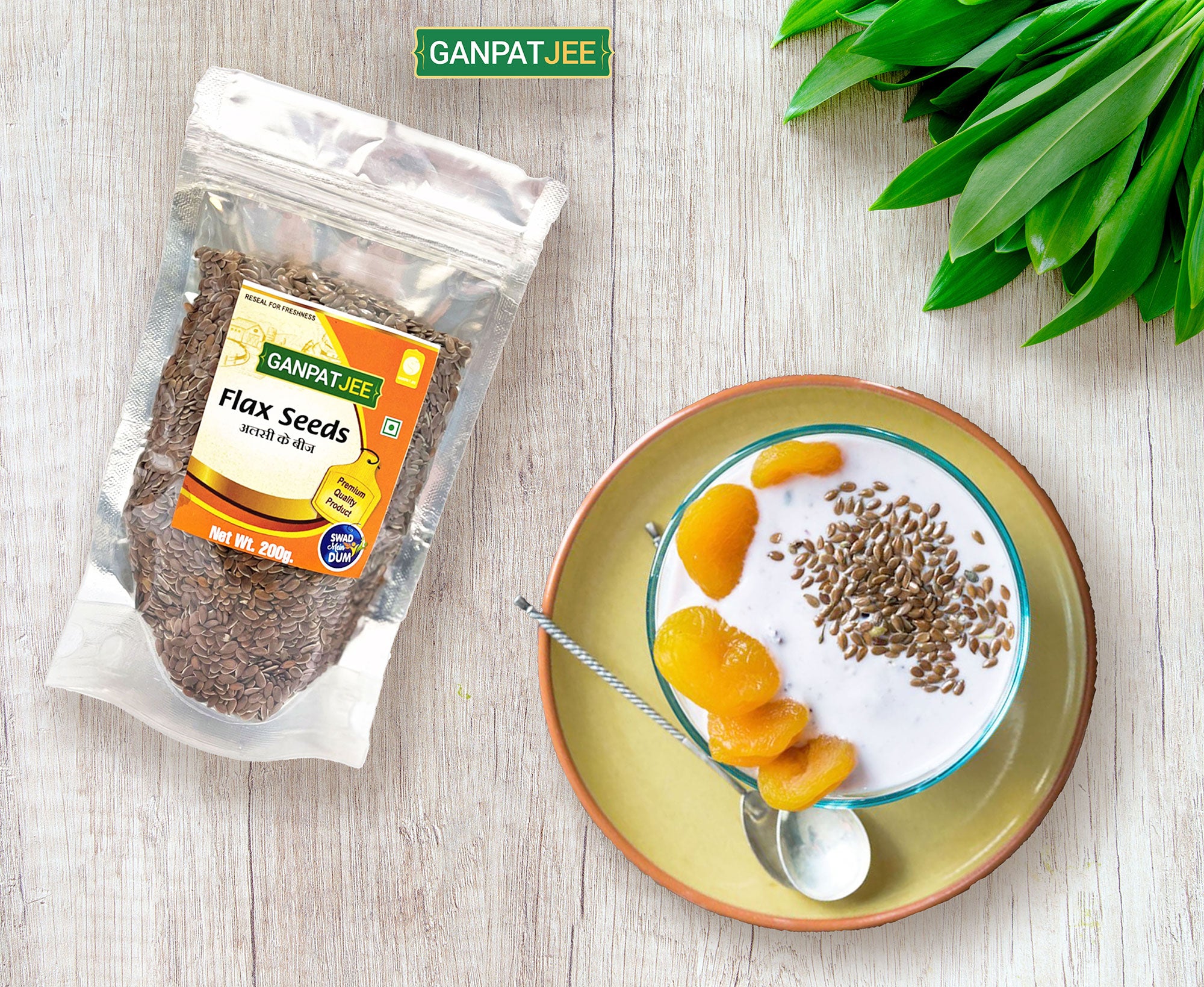 Ganpatjee Flax Seeds 200G | Alcee Seeds