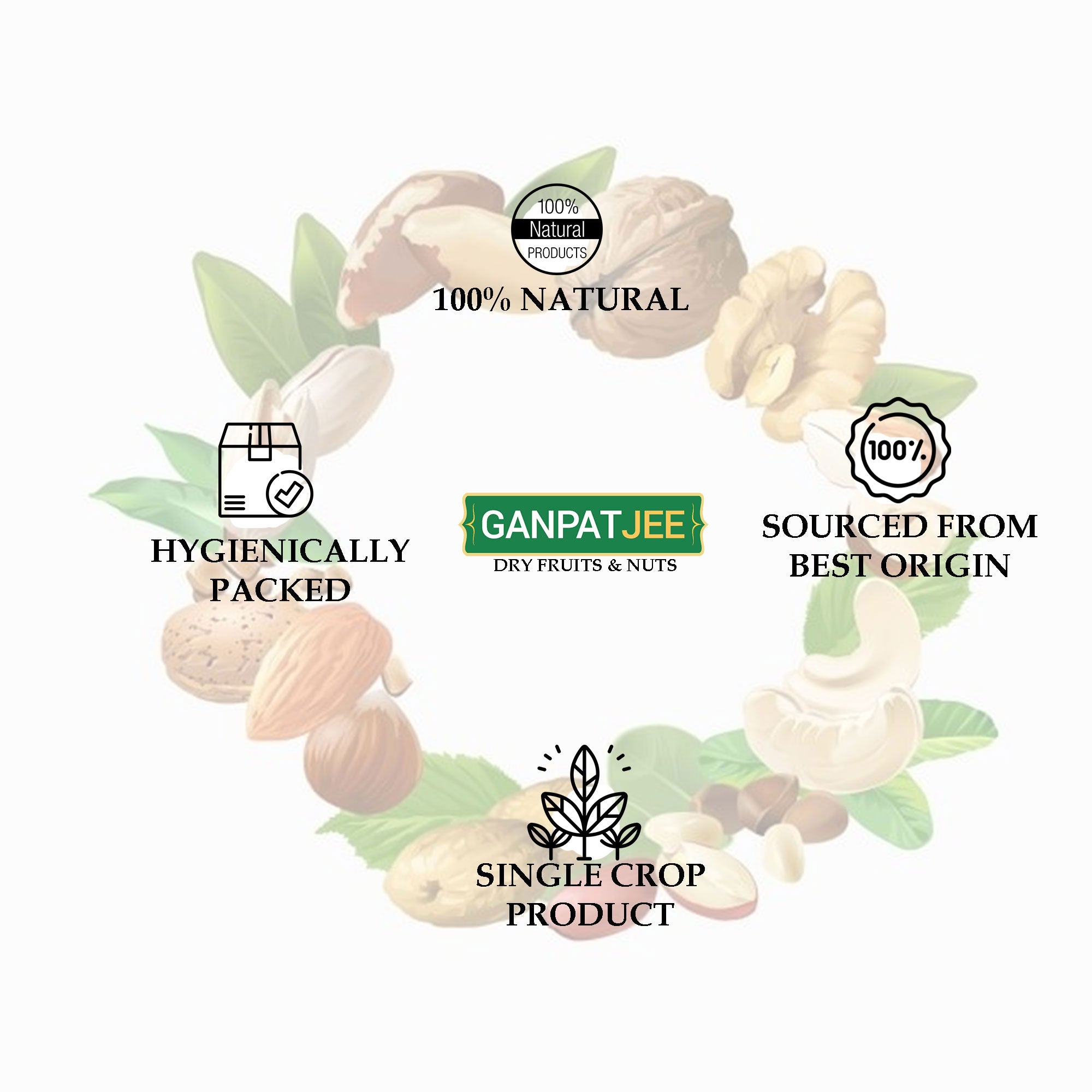 Ganpatjee Pine Nuts Without Shells 250g |