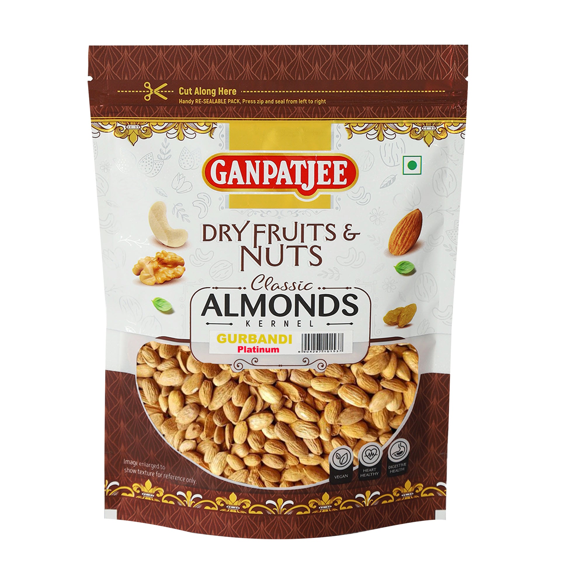 Ganpatjee Badamgiri Almonds Gurbandi Platinum 250g