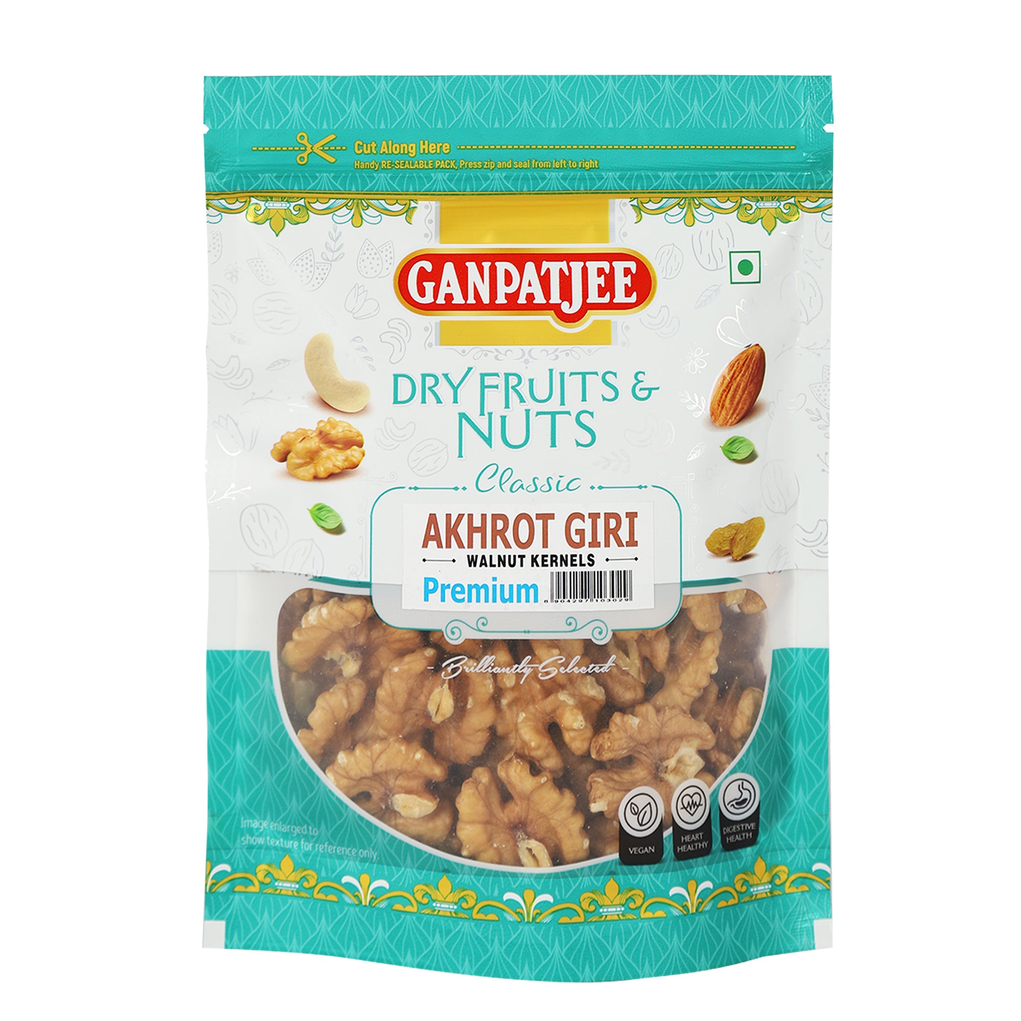 Ganpatjee Walnut Kernels Chile Akhrotgiri Premium