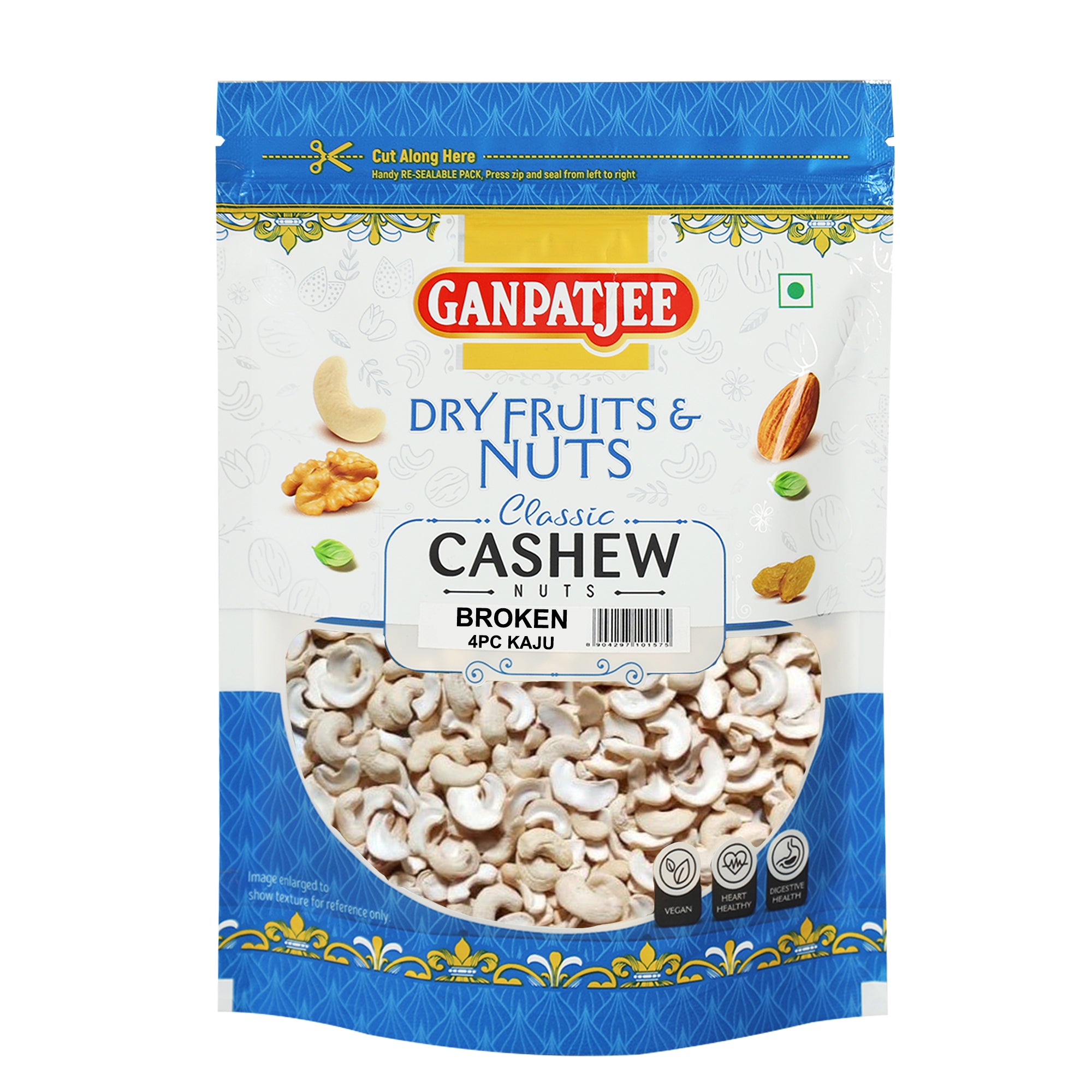 Ganpatjee Broken Cashew Kaju 4pcs, 250g