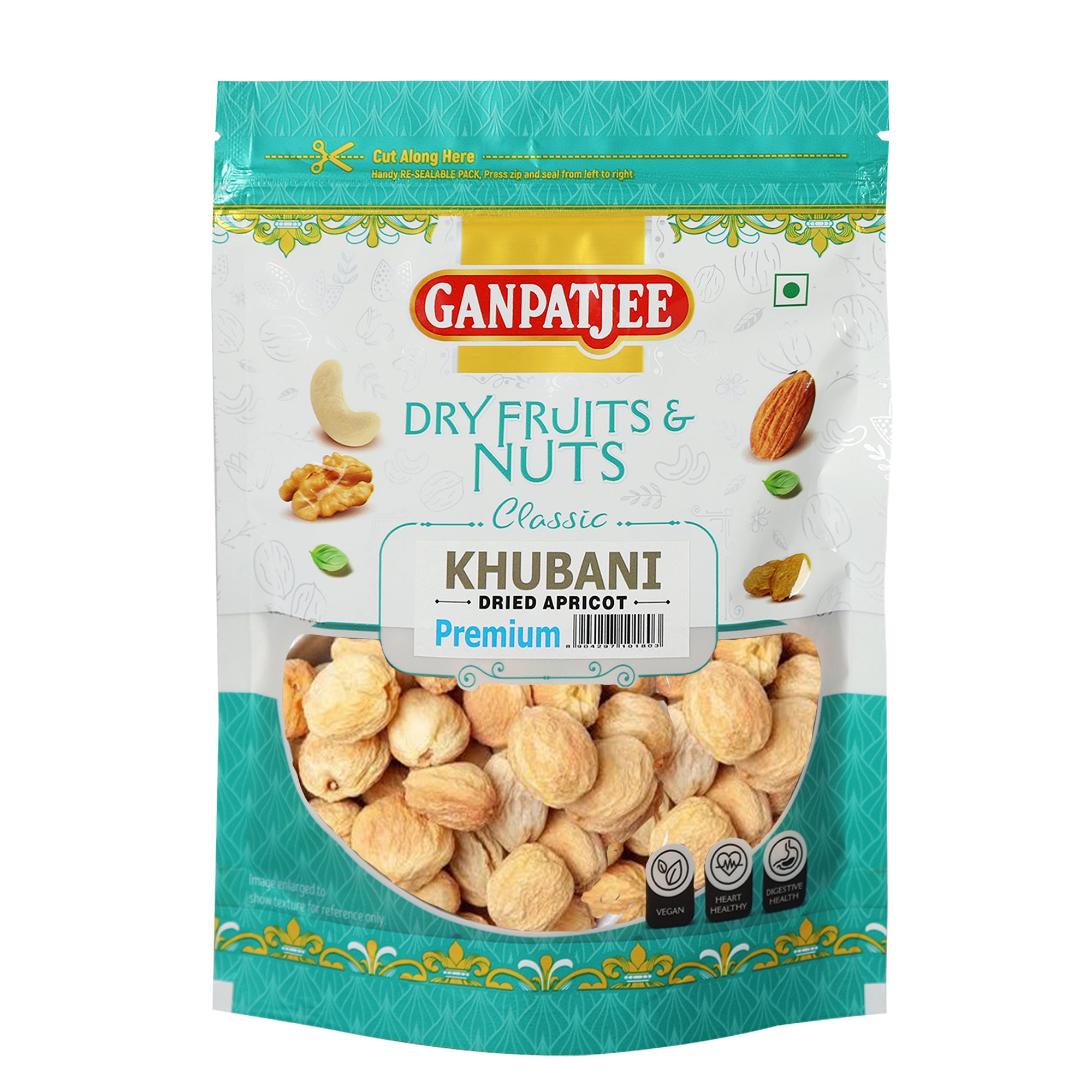 Ganpatjee Dried Apricots Khubani Premium 250g