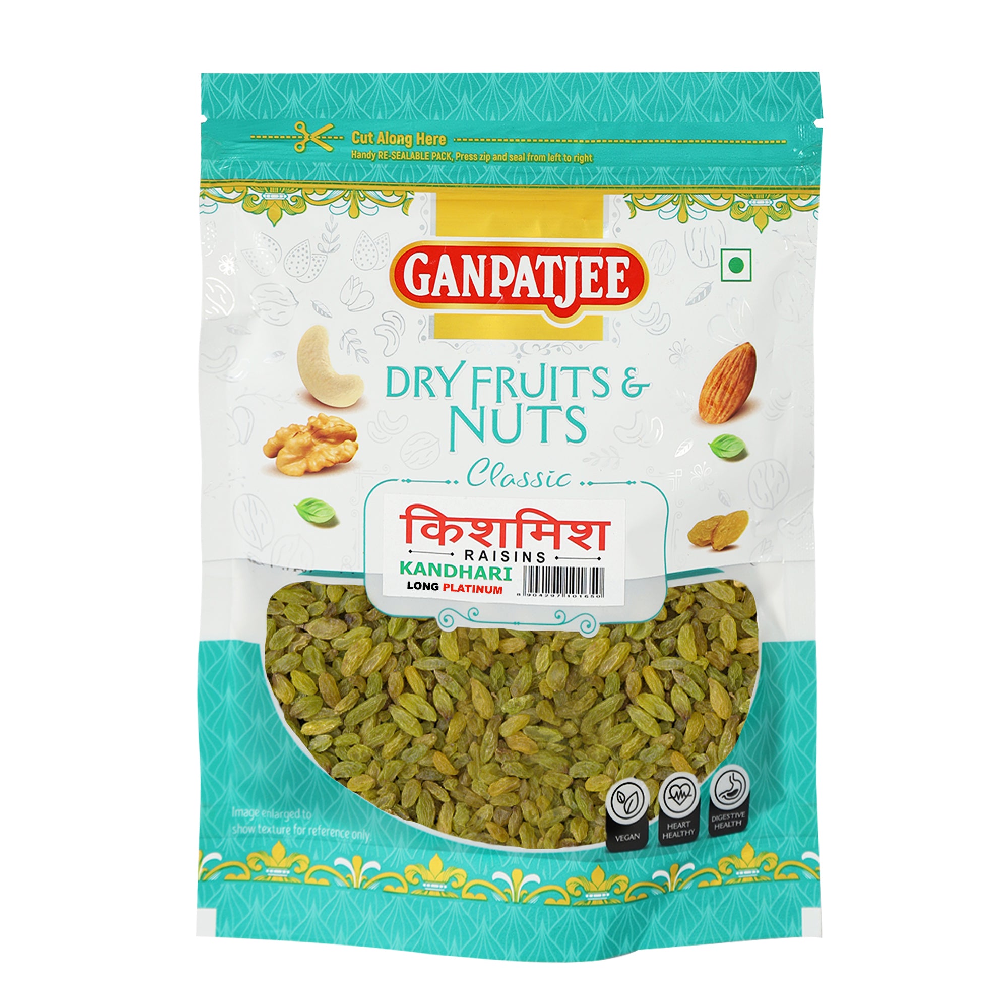 Ganpatjee Raisins Kishmish Kandhari Long Platinum,250g