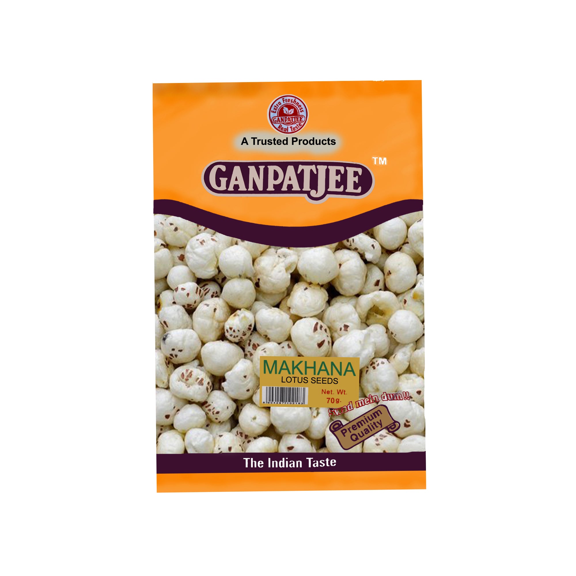 Ganpatjee Makhana Premium 70g | Fox Seeds Plain