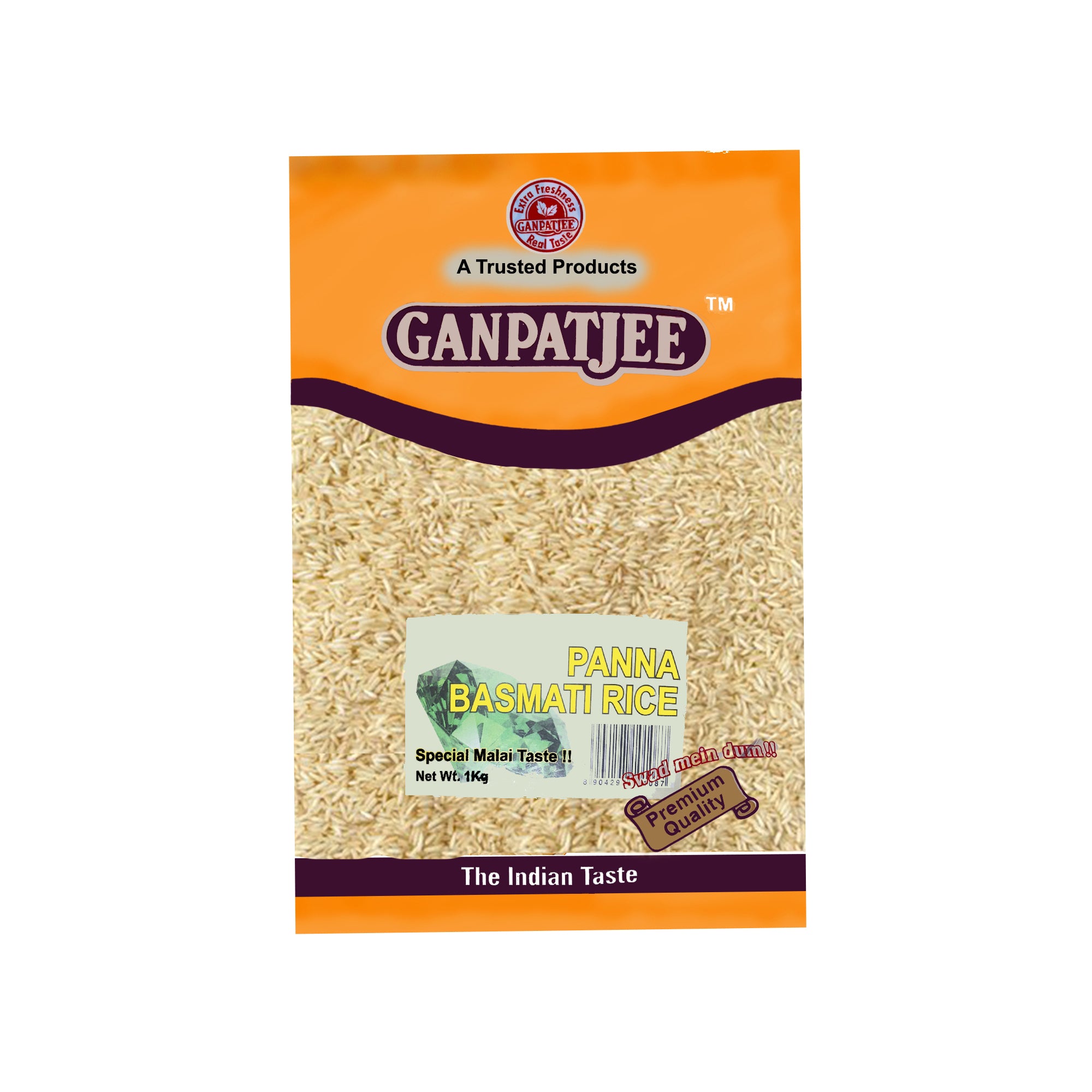 Ganpatjee Basmati Panna Rice 1kg