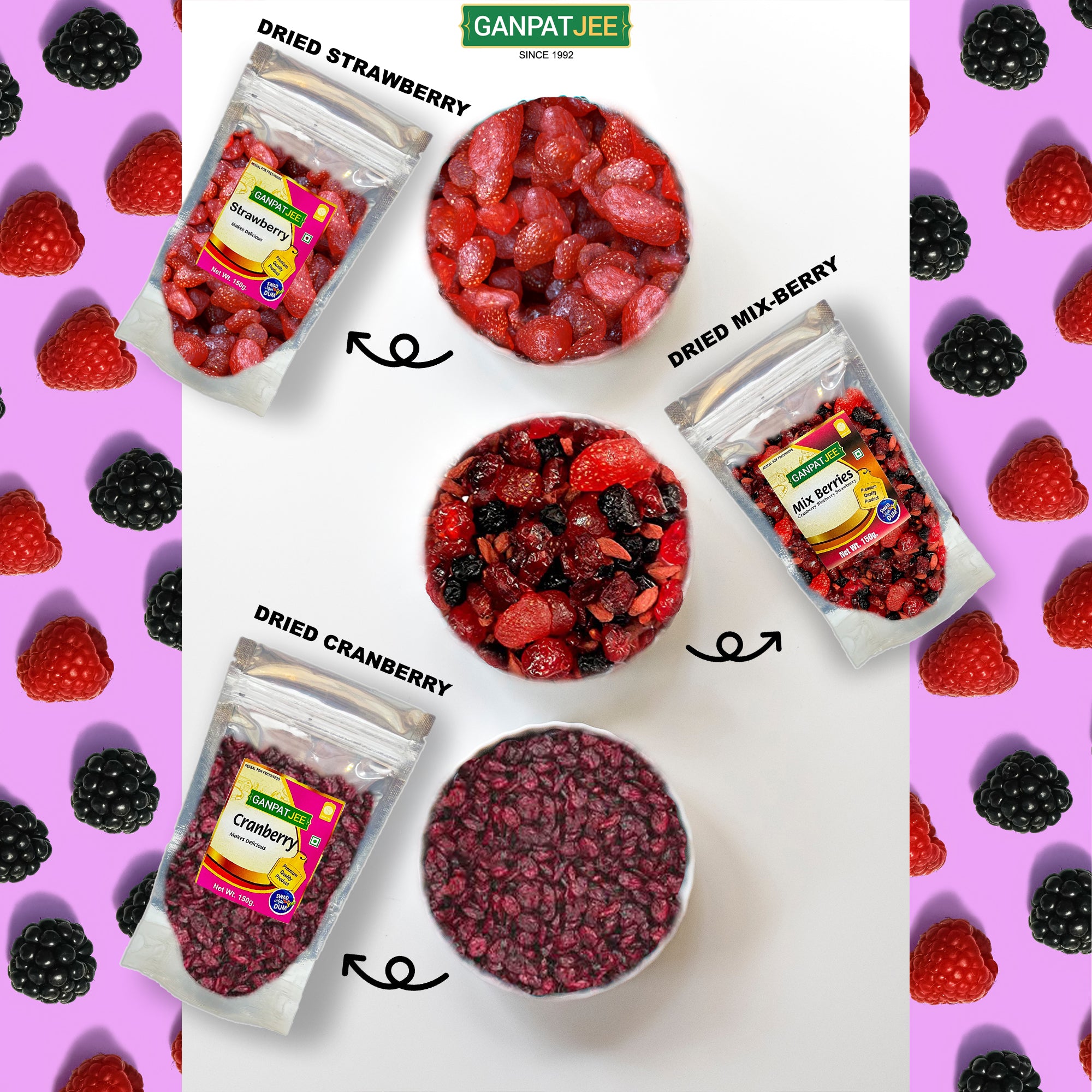 Ganpatjee Mix Berries 150G