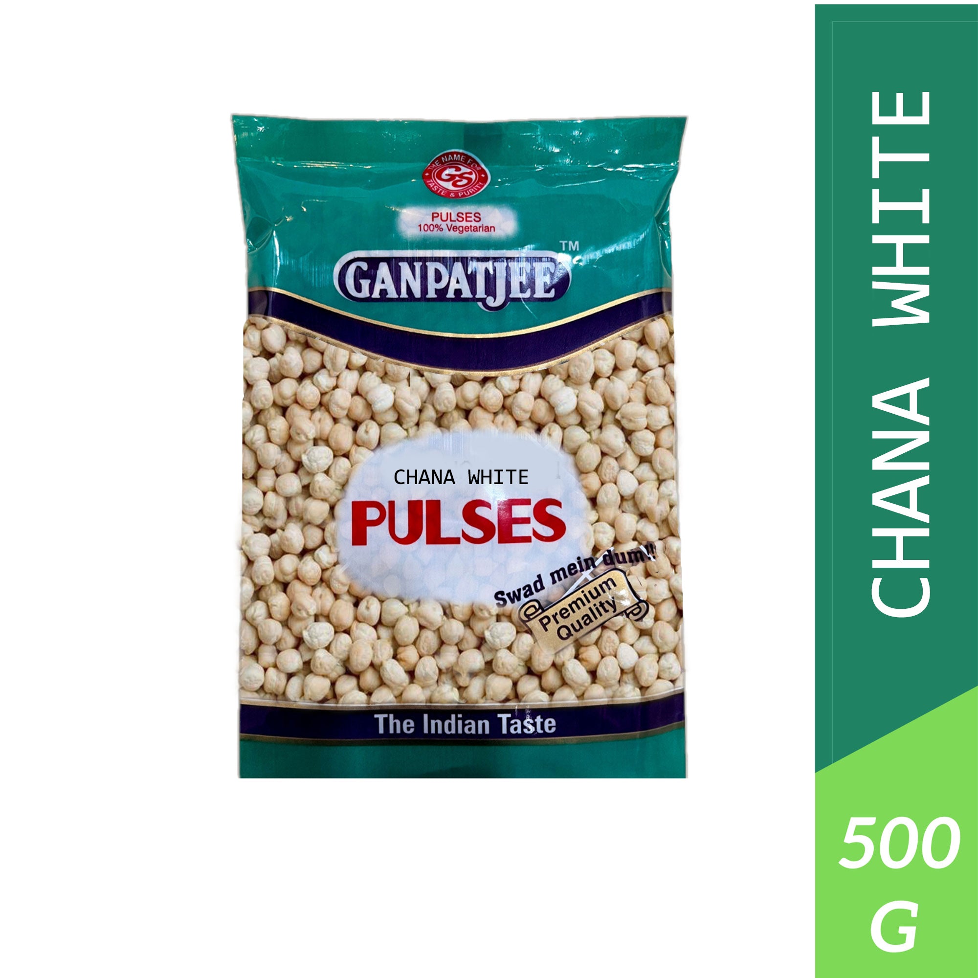 Ganpatjee White Chole/Chana 500G