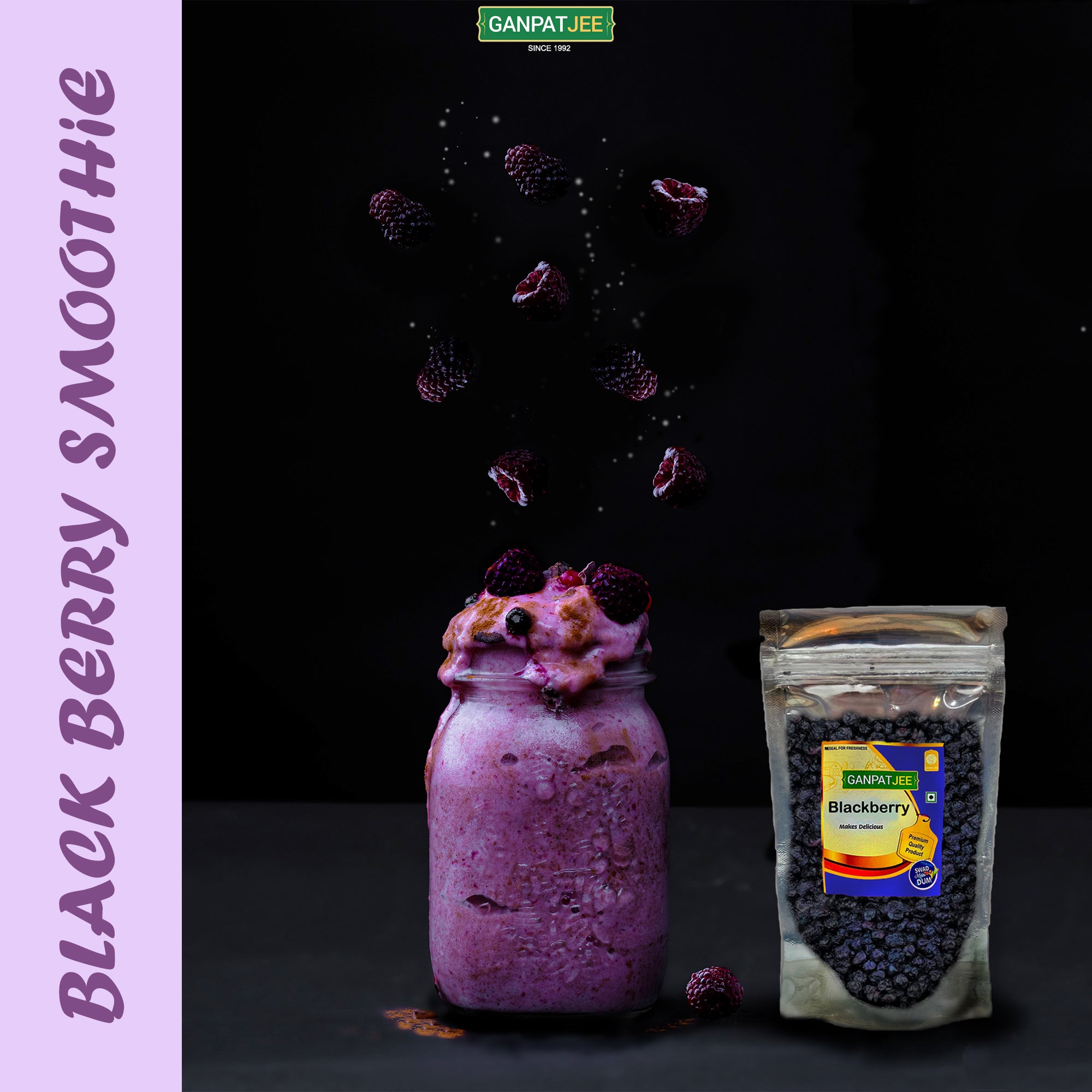 Ganpatjee Dried Blackberry 150g