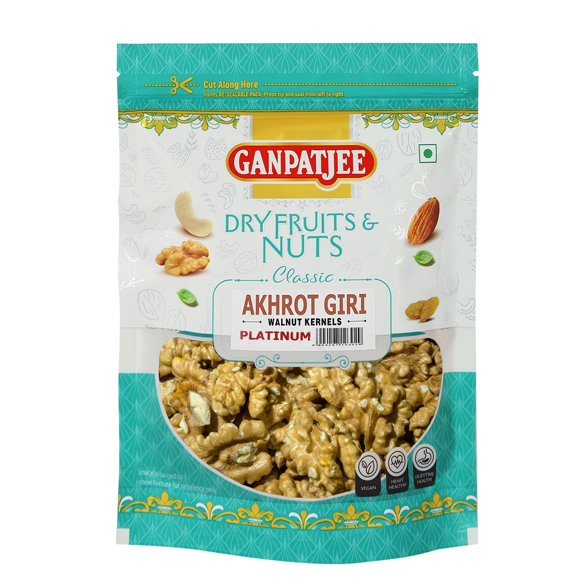 Ganpatjee Walnuts Kernel Chile Akhrotgiri Platinum 250g