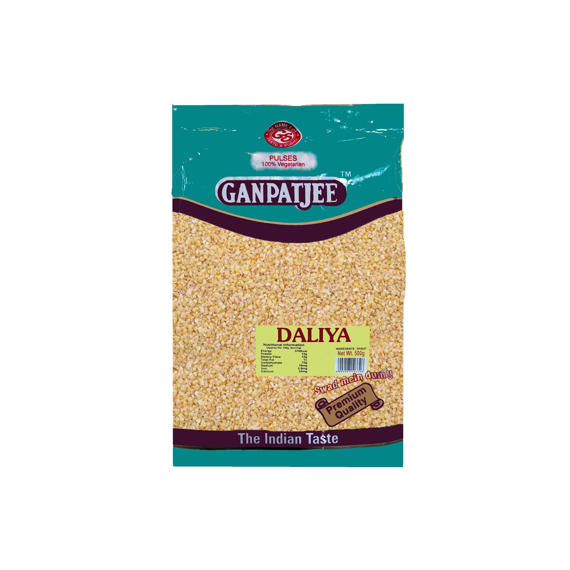 Ganpatjee Dalia 500g | 100% Natural Desi Wheat