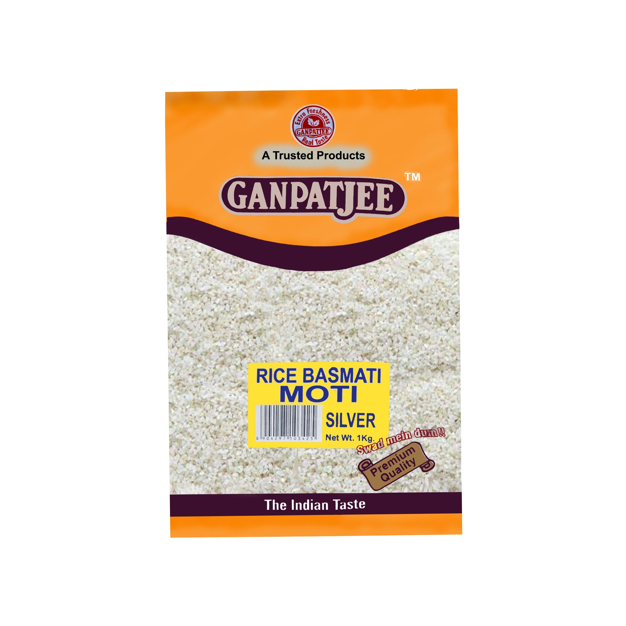 Ganpatjee Basmati Moti Silver Rice 1kg | Basmati Tukda