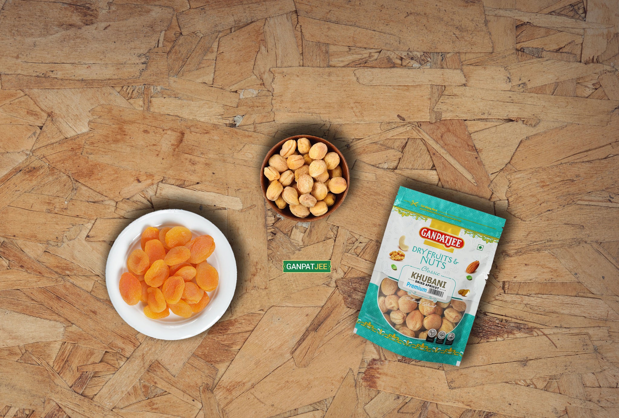 Ganpatjee Dried Apricots Khubani Premium 250g